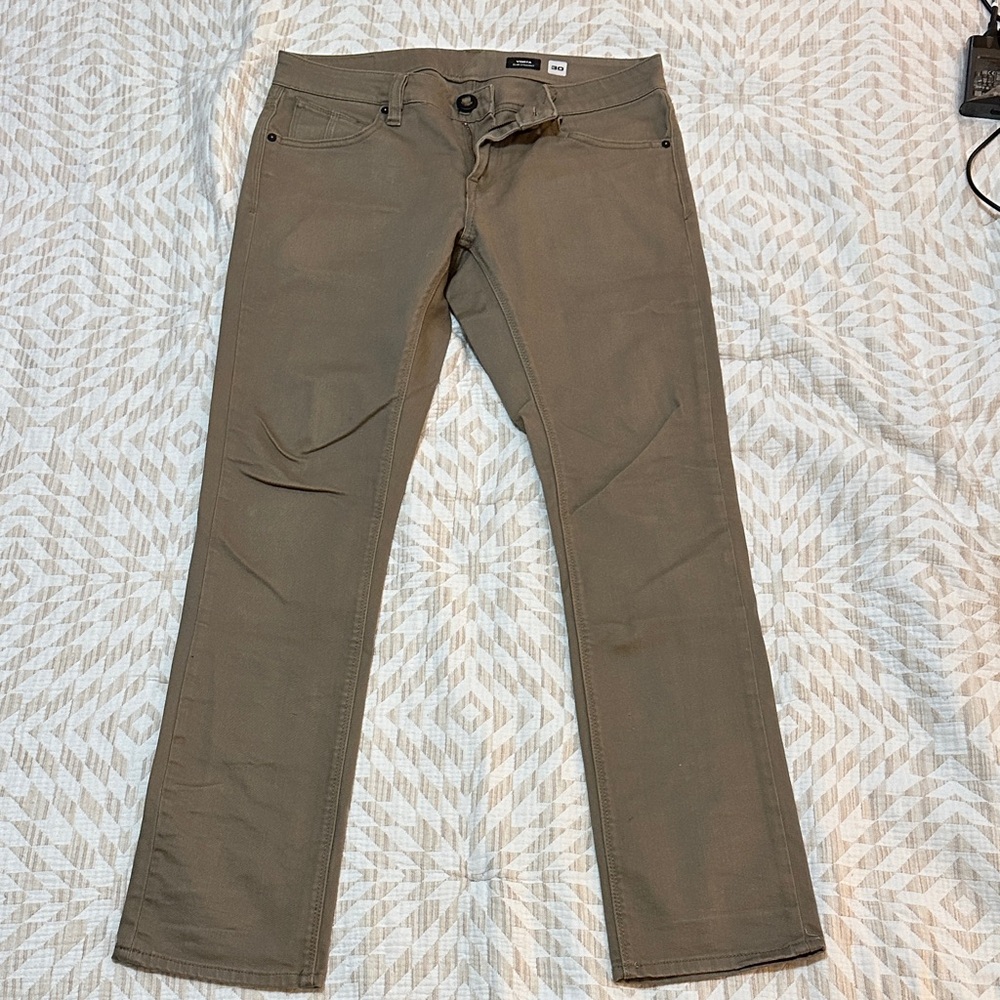 Volcom Khaki Denim Pants